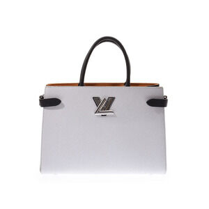 Louis Vuitton Epi Twist Tote White Black Leather Bag